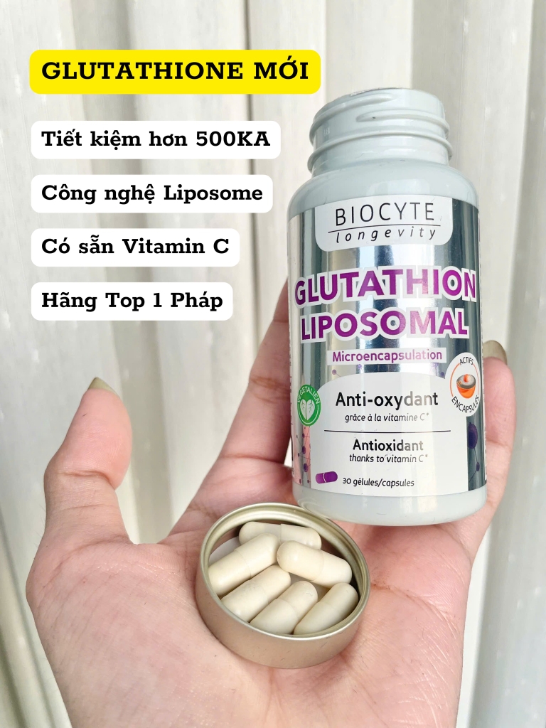 Biocyte B19-Glutathion Liposomal viên uống bổ sung Glutathione 30V