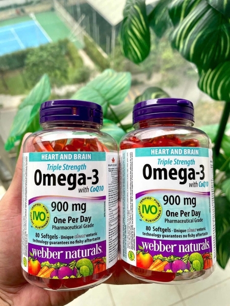[Combo 3] Webber Naturals Omega-3 + CoQ10 80V