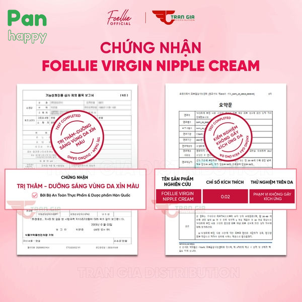 Foellie Kem Làm Hồng Nhũ Hoa Vùng Kín Virgin Nipple Cream 30ml