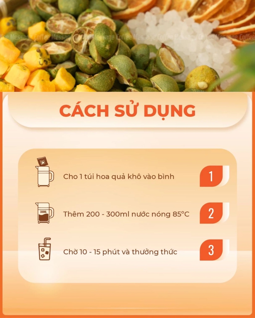 Trà Chanh Dây Kim Quất 10 Túi (120g)