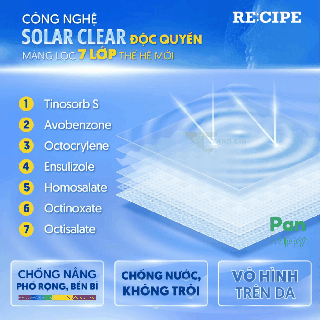 Xịt chống nắng RE:CIPE Crystal Sun Spray SPF50+ PA+++ 80ml