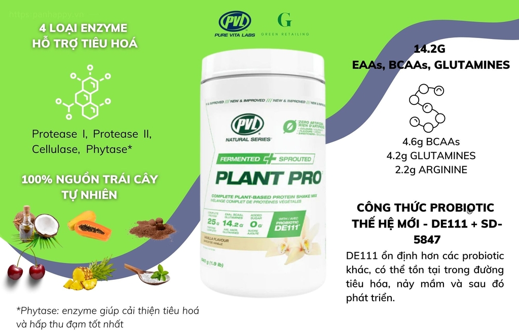 PVL Protein Đạm Thực vật Lên men Săn cơ Giảm mỡ [Mẫu mới độc quyền]