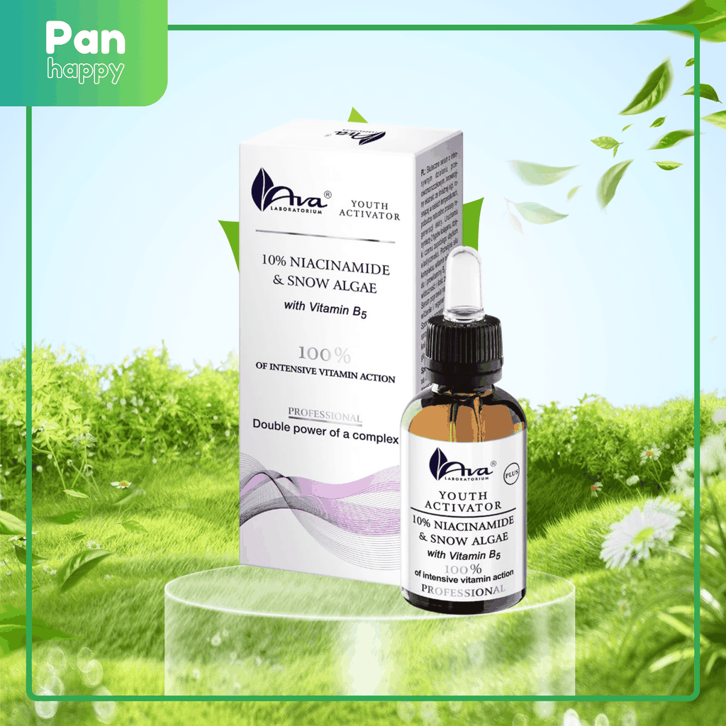 AVA LABORATORIUM Serum Niacinamide, B5, Tảo tuyết 30ml