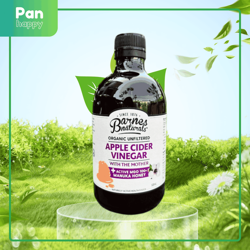 Giấm Táo Hữu Cơ Barnes Naturals CÓ GIẤM MẸ