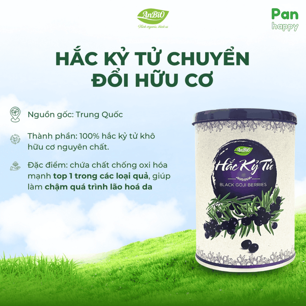 Hắc kỷ tử chuyển đổi hữu cơ 100g
