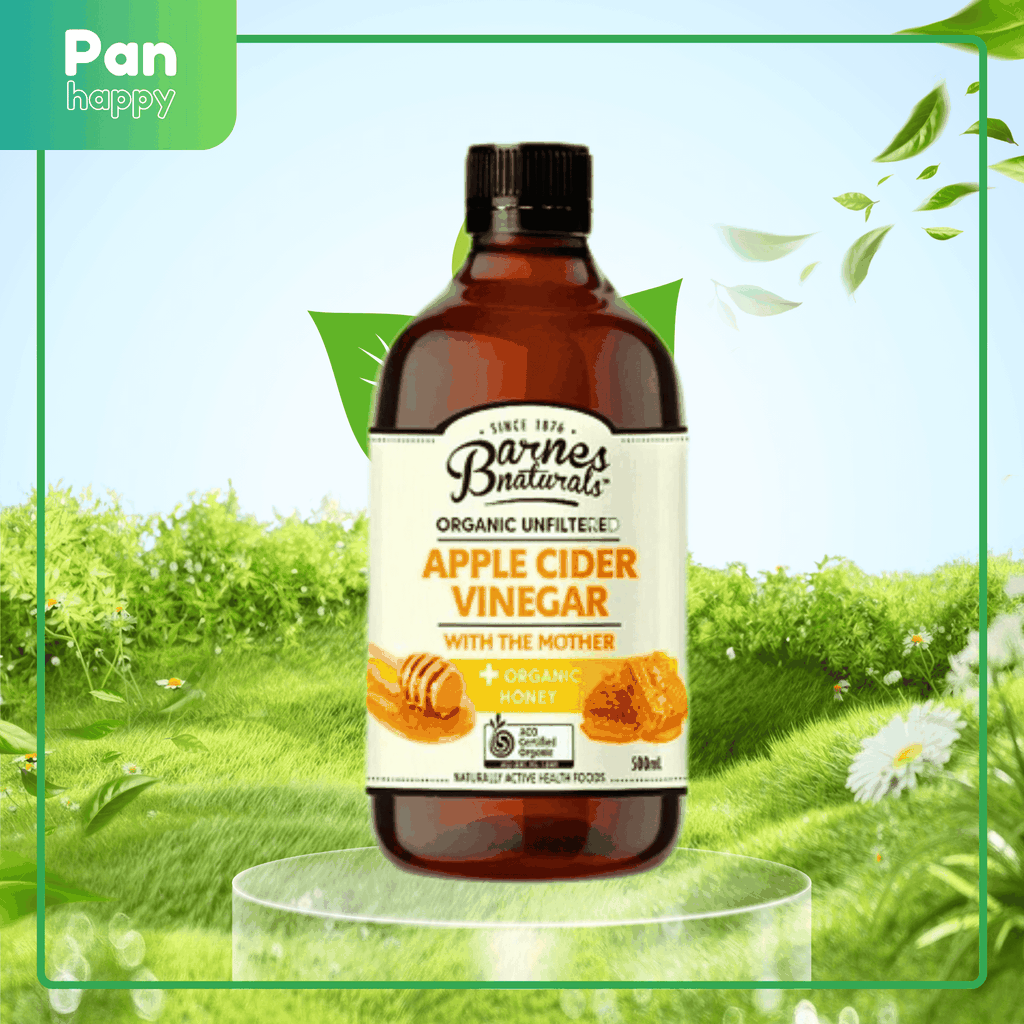 Giấm Táo Hữu Cơ Barnes Naturals CÓ GIẤM MẸ