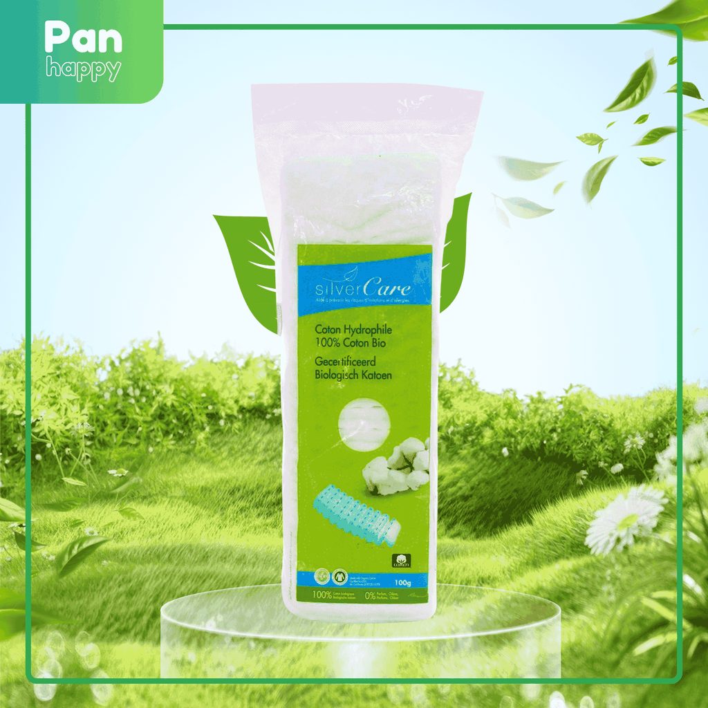 Silvercare Bông thấm hữu cơ 100g