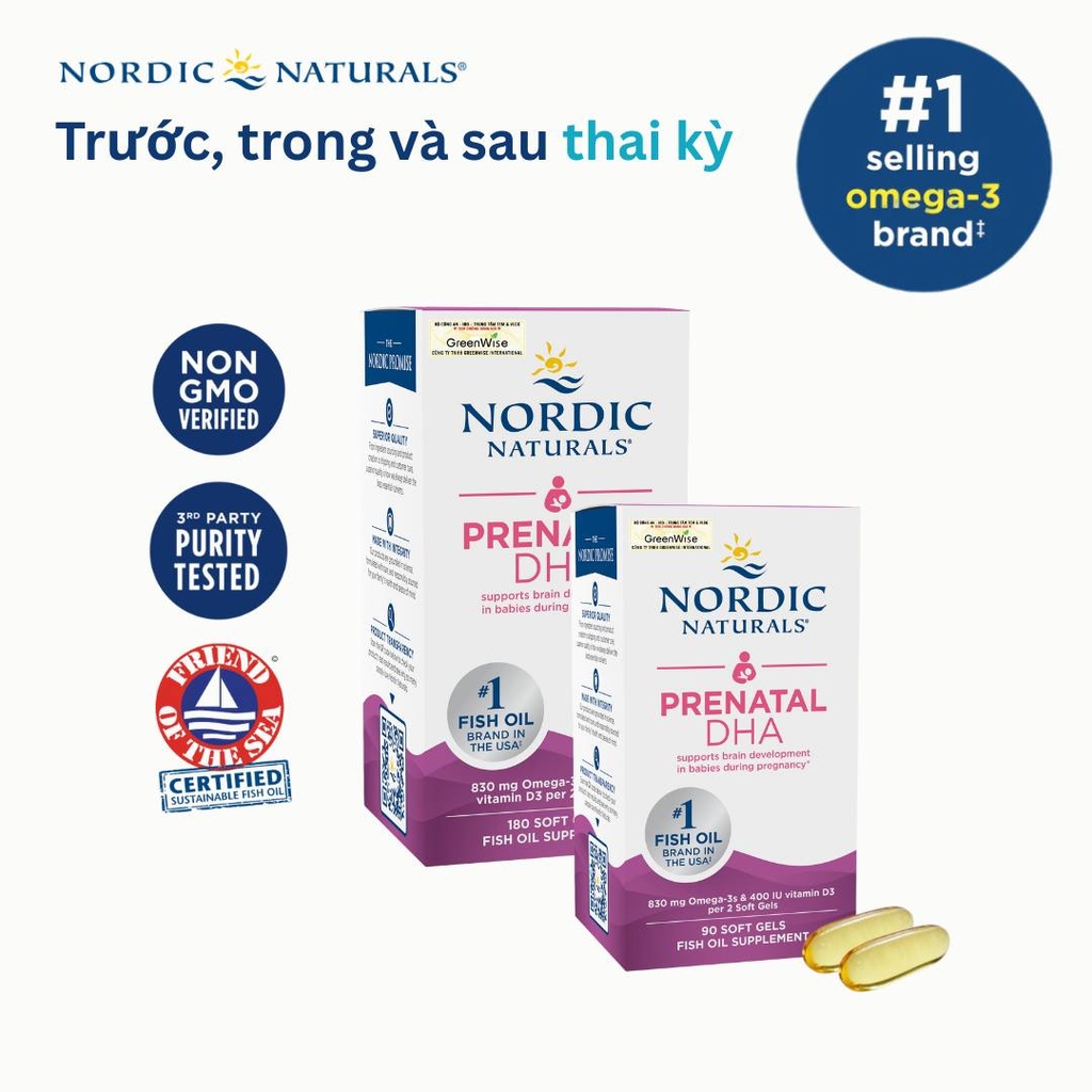 Nordic Naturals Prenatal DHA 90V