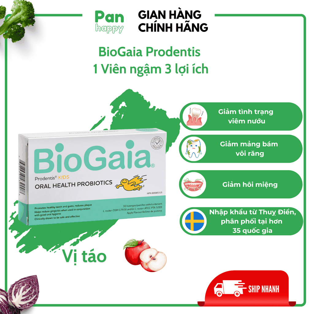 BioGaia Prodentis viên ngậm nha khoa 30V