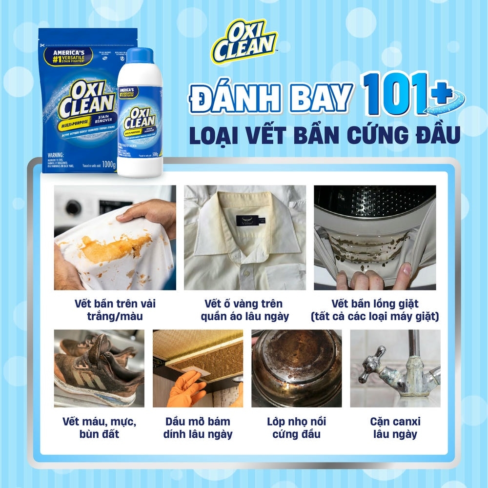 OXICLEAN Giặt Tẩy Đa Năng số 1 Mỹ - 500g