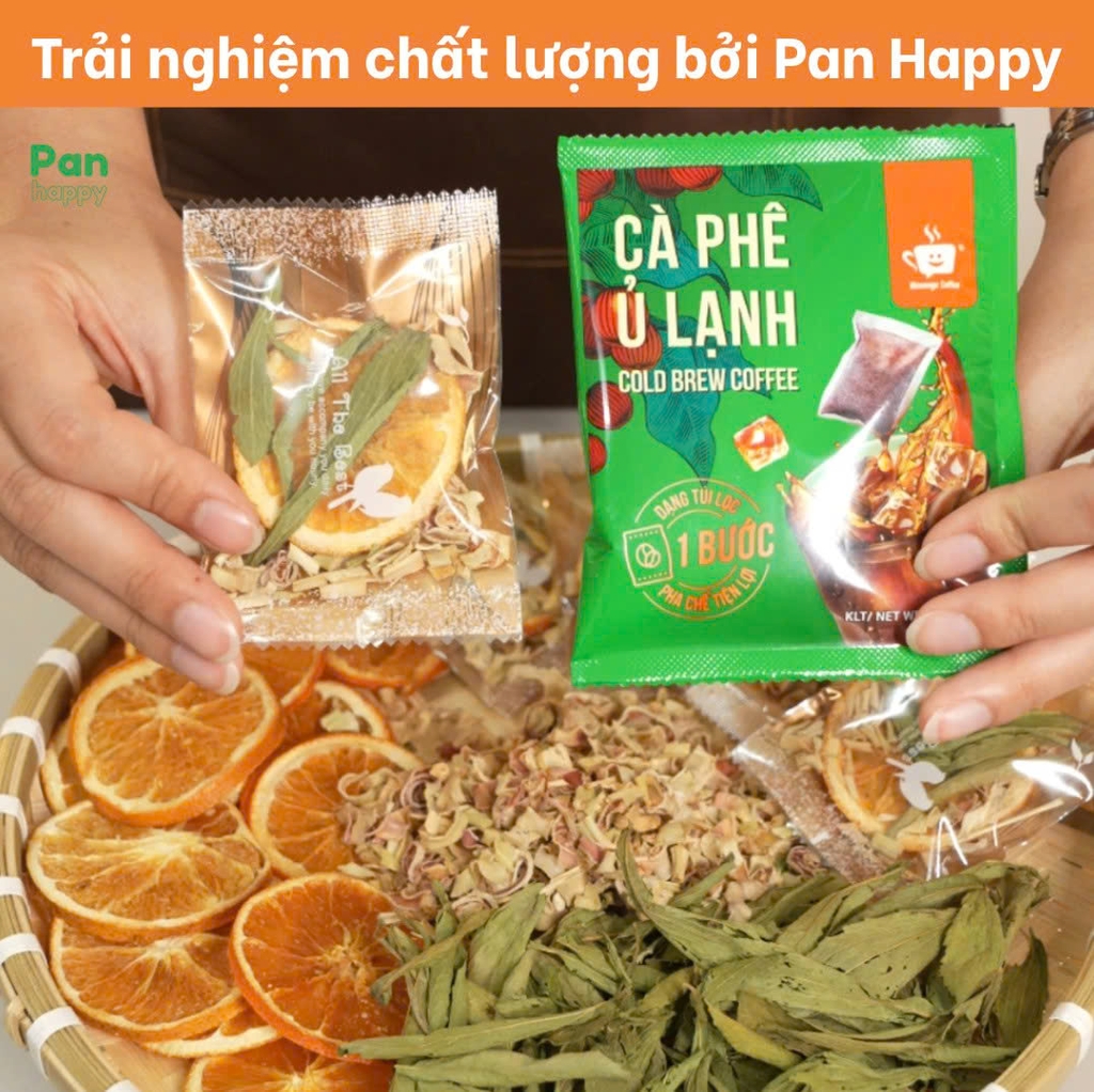 Trà Cam Sả Cỏ Ngọt 10 Túi