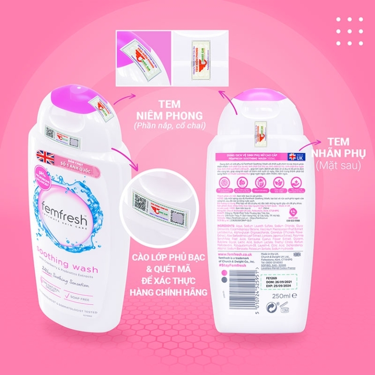 Femfresh DDVS Giảm bệnh phụ khoa, kháng khuẩn top 1 Anh - 250ml