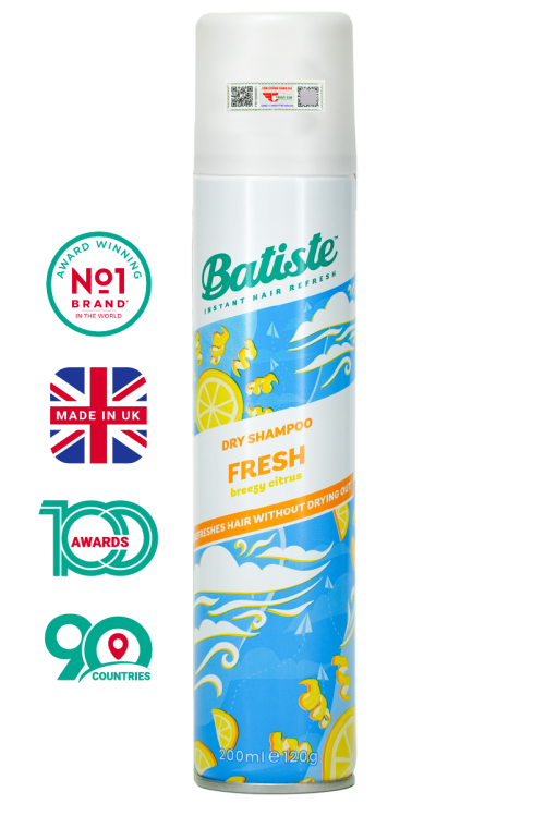Bastiste Dầu Gội Khô Fresh 200ml
