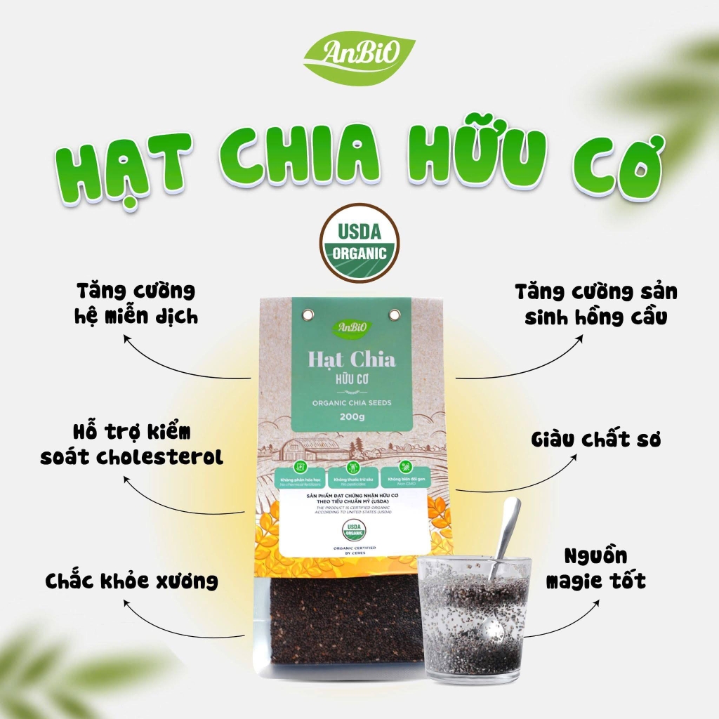 AnBio Hạt Chia Hữu Cơ 200g