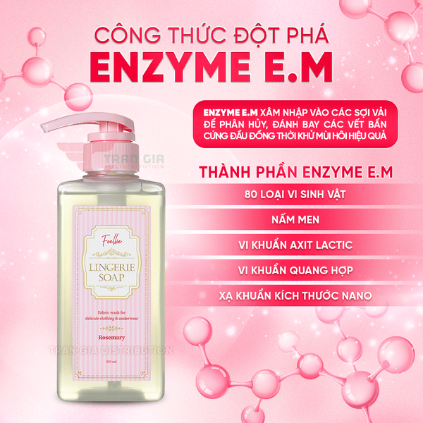 Nước giặt đồ lót Foellie LINGERIE SOAP 500ml