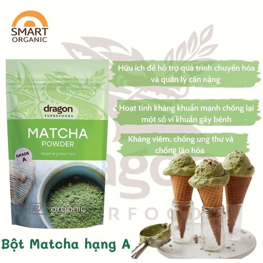 DRAGON SUPERFOODS Bột Matcha 100g
