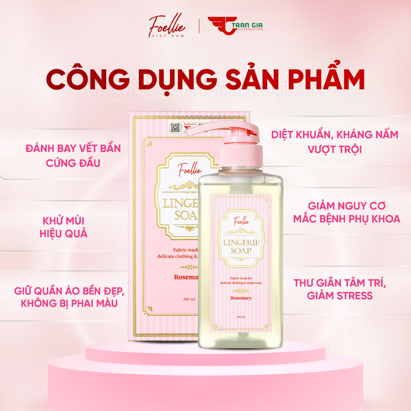 Nước giặt đồ lót Foellie LINGERIE SOAP 500ml