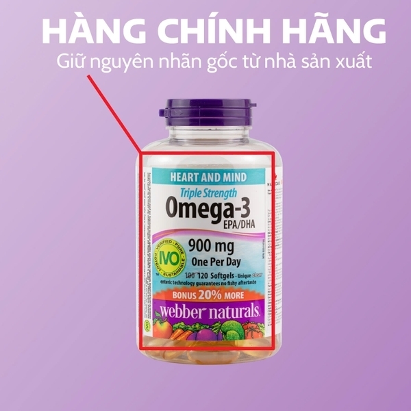 [Combo 2] Webber Naturals  Omega-3 CoQ10 - 80V