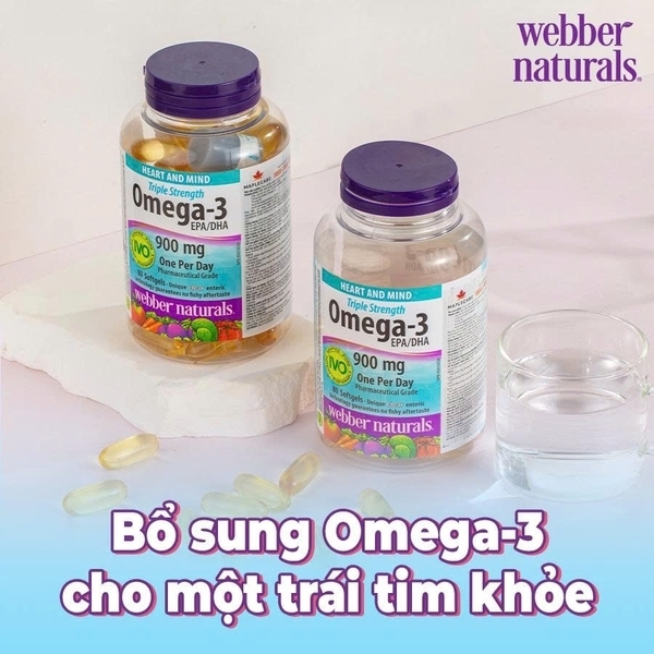 [Combo 2] Webber Naturals  Omega-3 CoQ10 - 80V