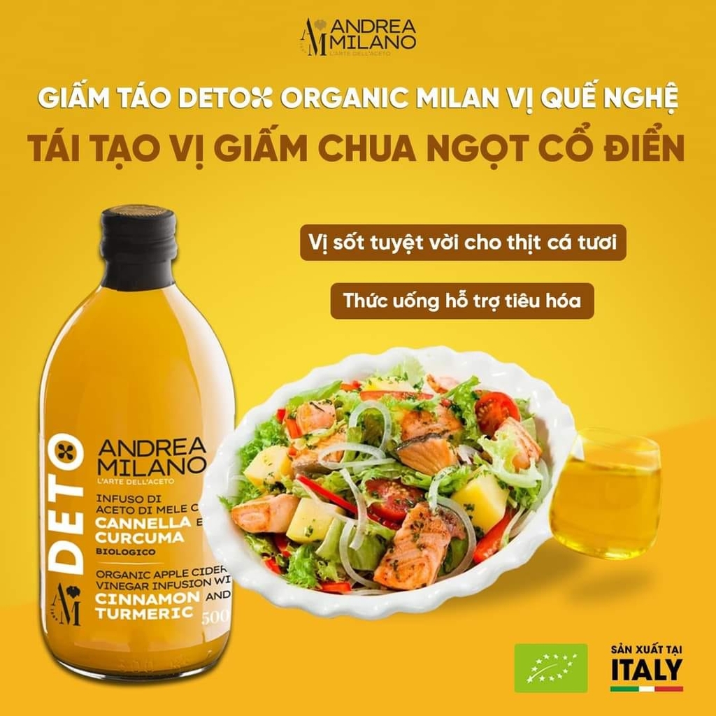 MILAN Giấm Táo Quế Nghệ 500ml