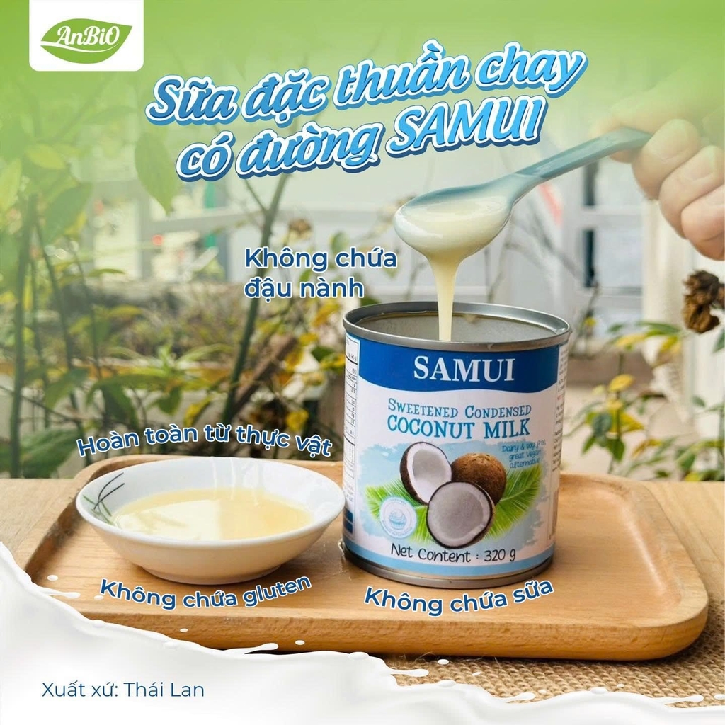 SAMUI Sữa đặc thuần chay đường mía 320g