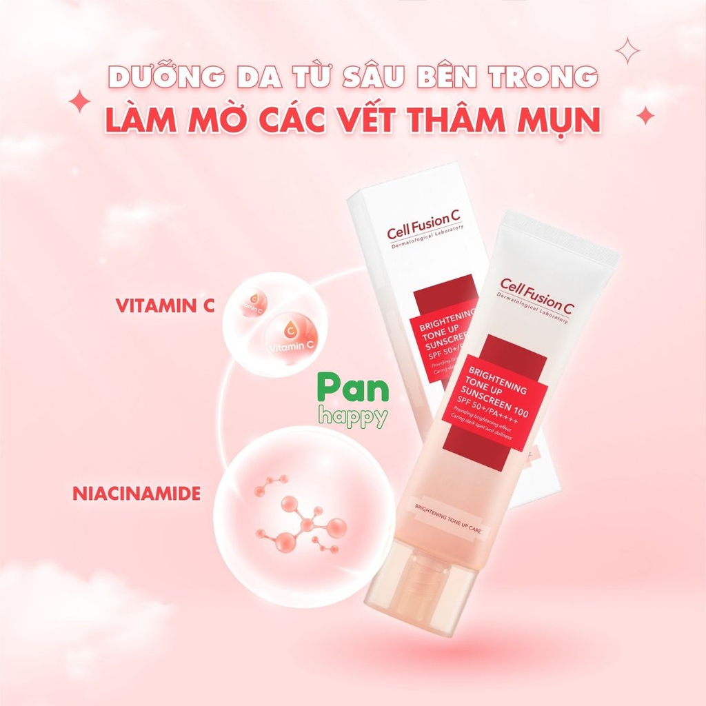 Kem chống nắng nâng tông mọi loại da Cell Fusion C  Brightening Tone Up Sunscreen 50ml