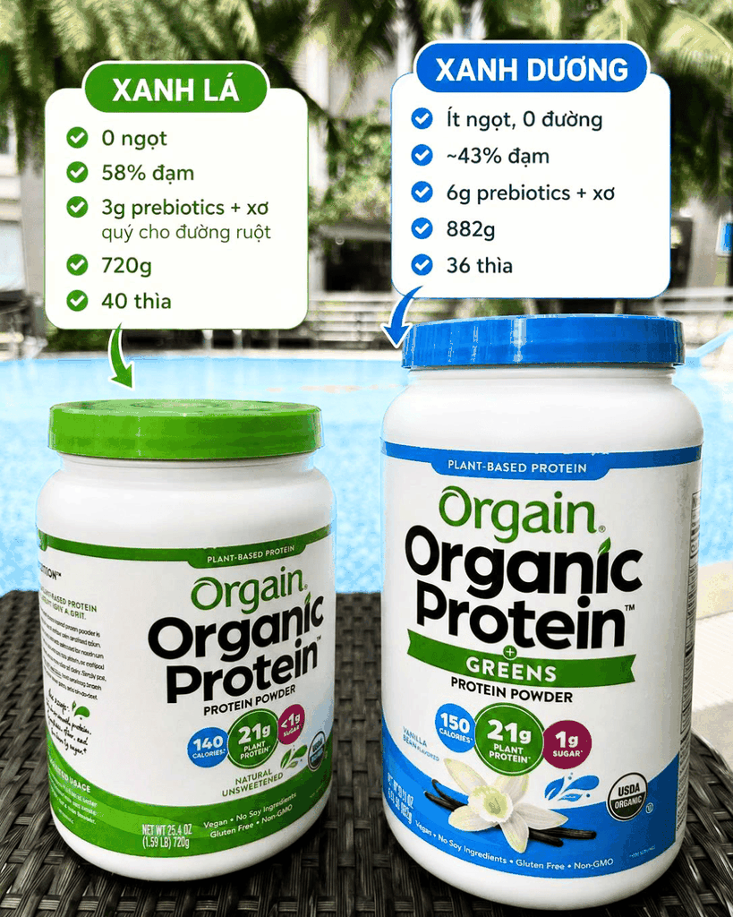 Orgain Đạm thực vật Greens 882g