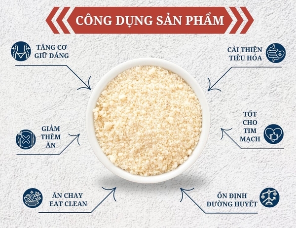 [COMBO 4 TẶNG THỰC ĐƠN IN] Bột Đậu Gà Rang Giàu Đạm 500g