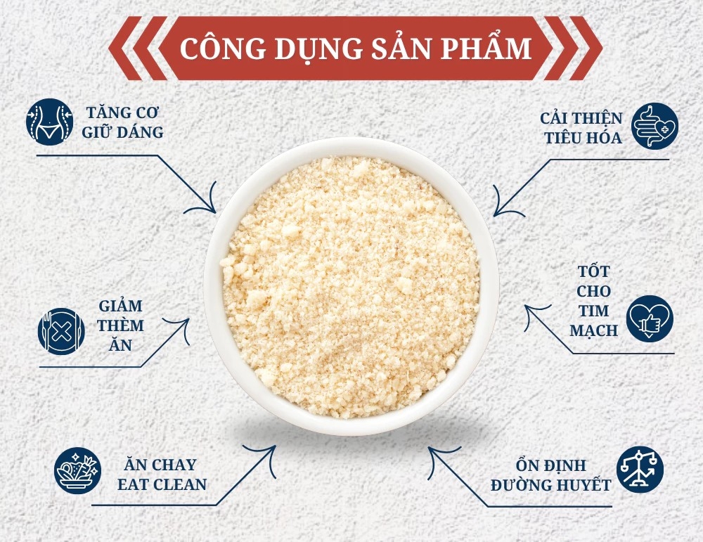 Bột Đậu Gà Rang Uống Liền, hàm lượng đạm cao - 500g