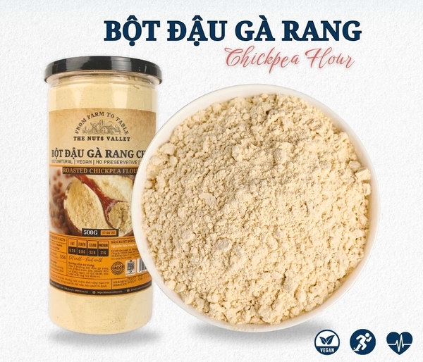 [Combo 2] Bột Đậu Gà Rang Giàu Đạm 500g