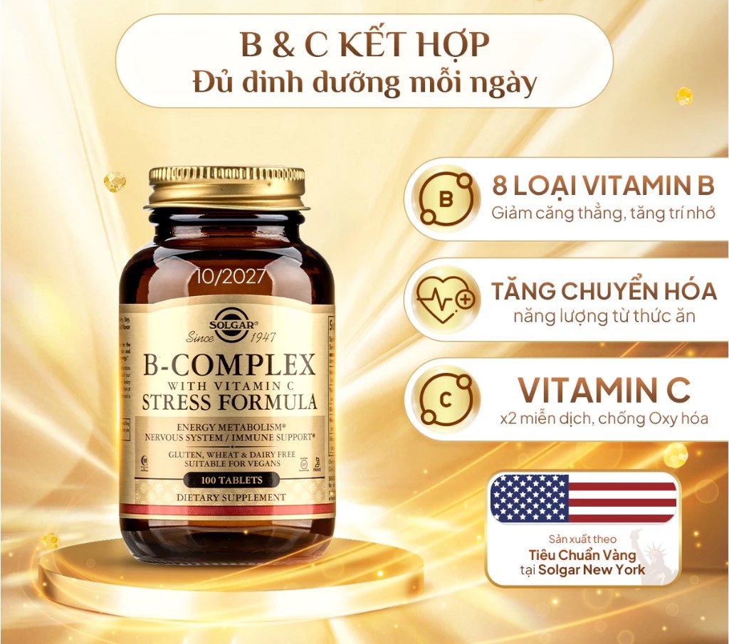 B-Complex With C Solgar 100V