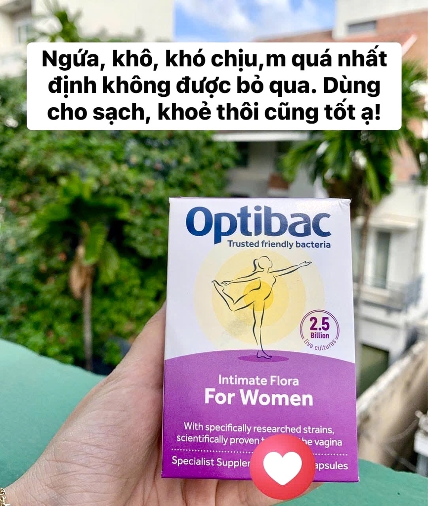 Men vi sinh phụ khoa Optibac For Women - 14v