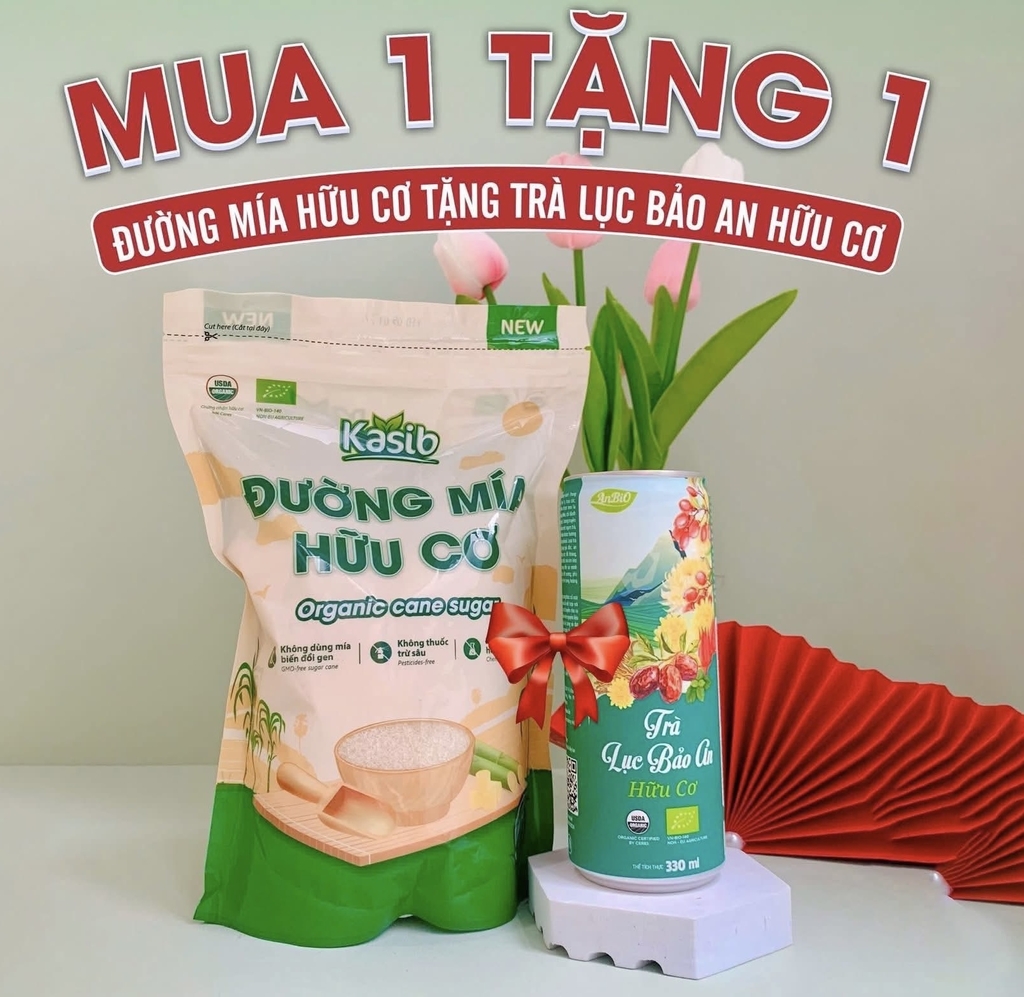 Kasib Đường Mía Hữu cơ 1KG