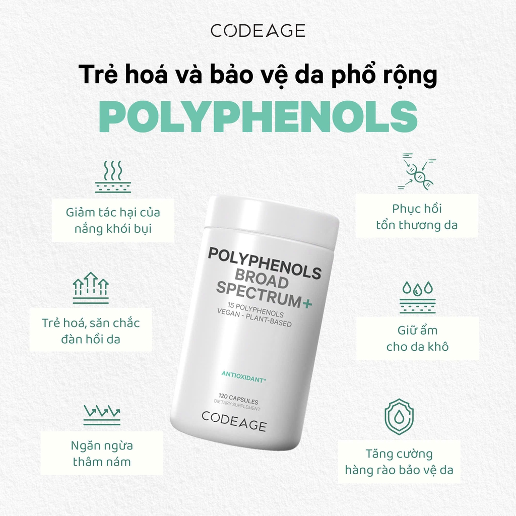 CODEAGE Polyphenols Broad Spectrum 120V