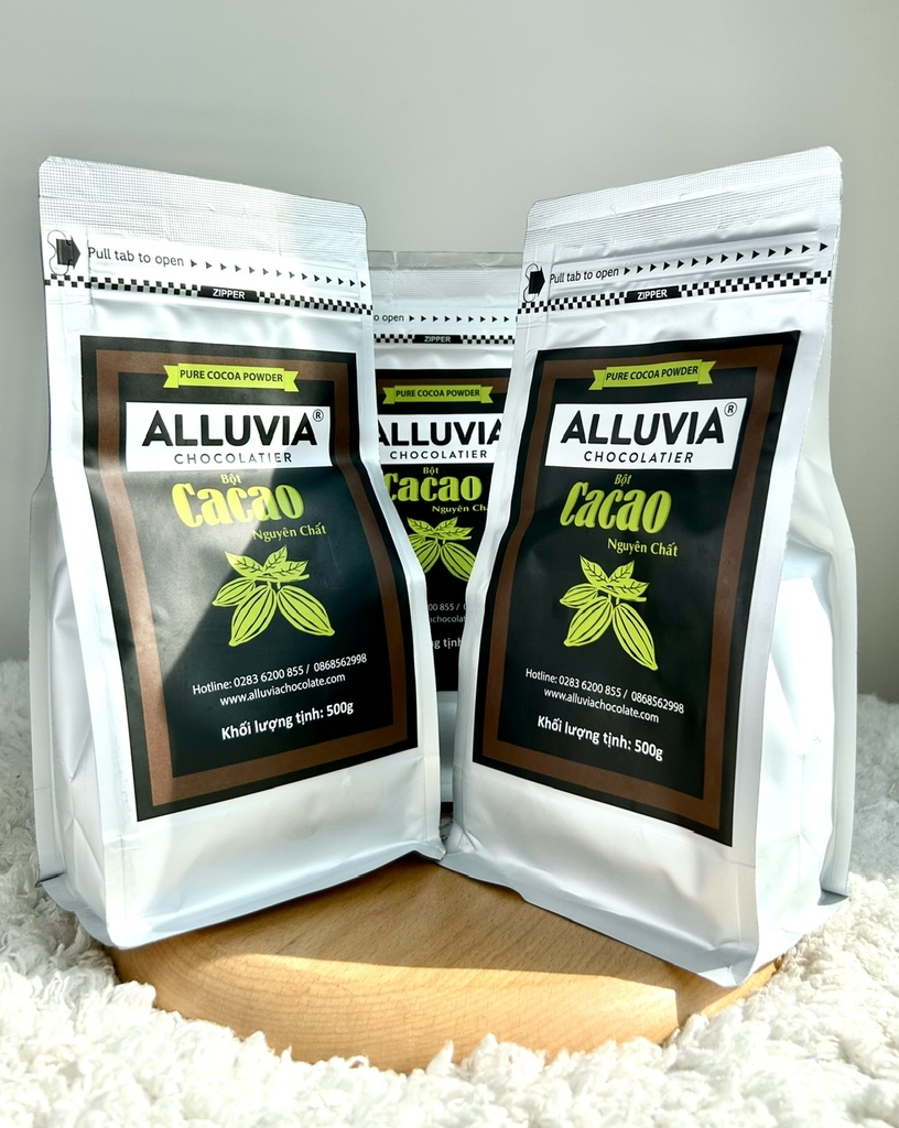 ALLUVIA Bột Ca Cao Nguyên Chất 500g