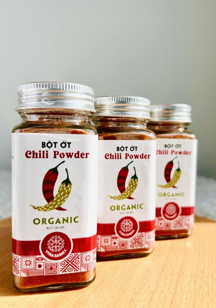 VINASAMEX Bột Ớt Hữu Cơ 40g