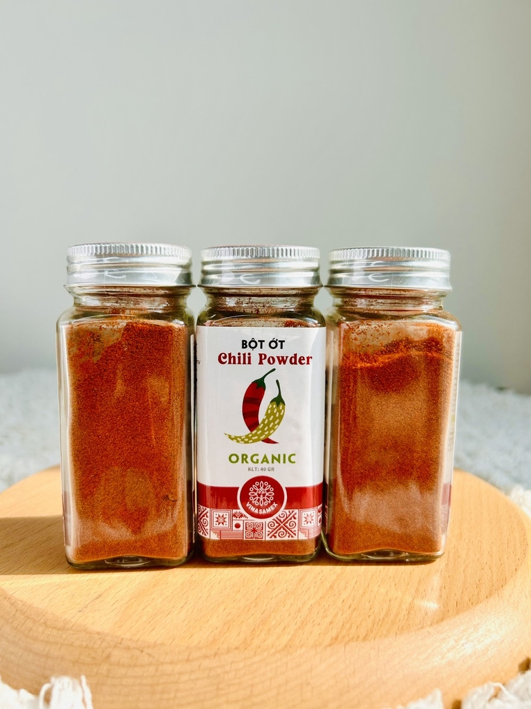 VINASAMEX Bột Ớt Hữu Cơ 40g