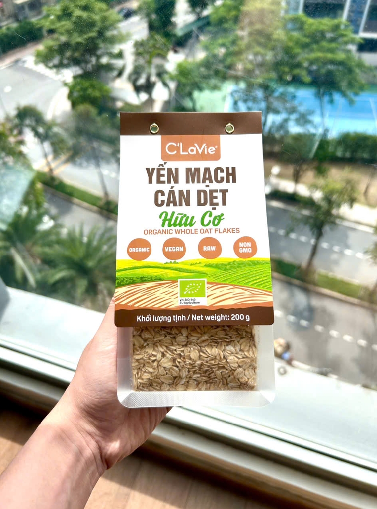 Yến mạch cán dẹt hữu cơ C'LaVie 200g