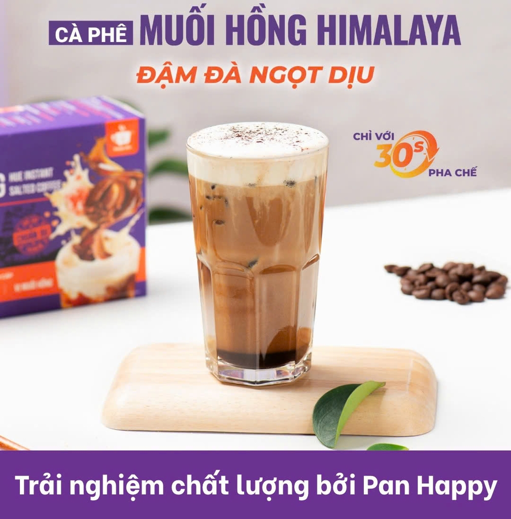 Cà Phê Hoà Tan Muối Hồng Himalaya 50 Gói