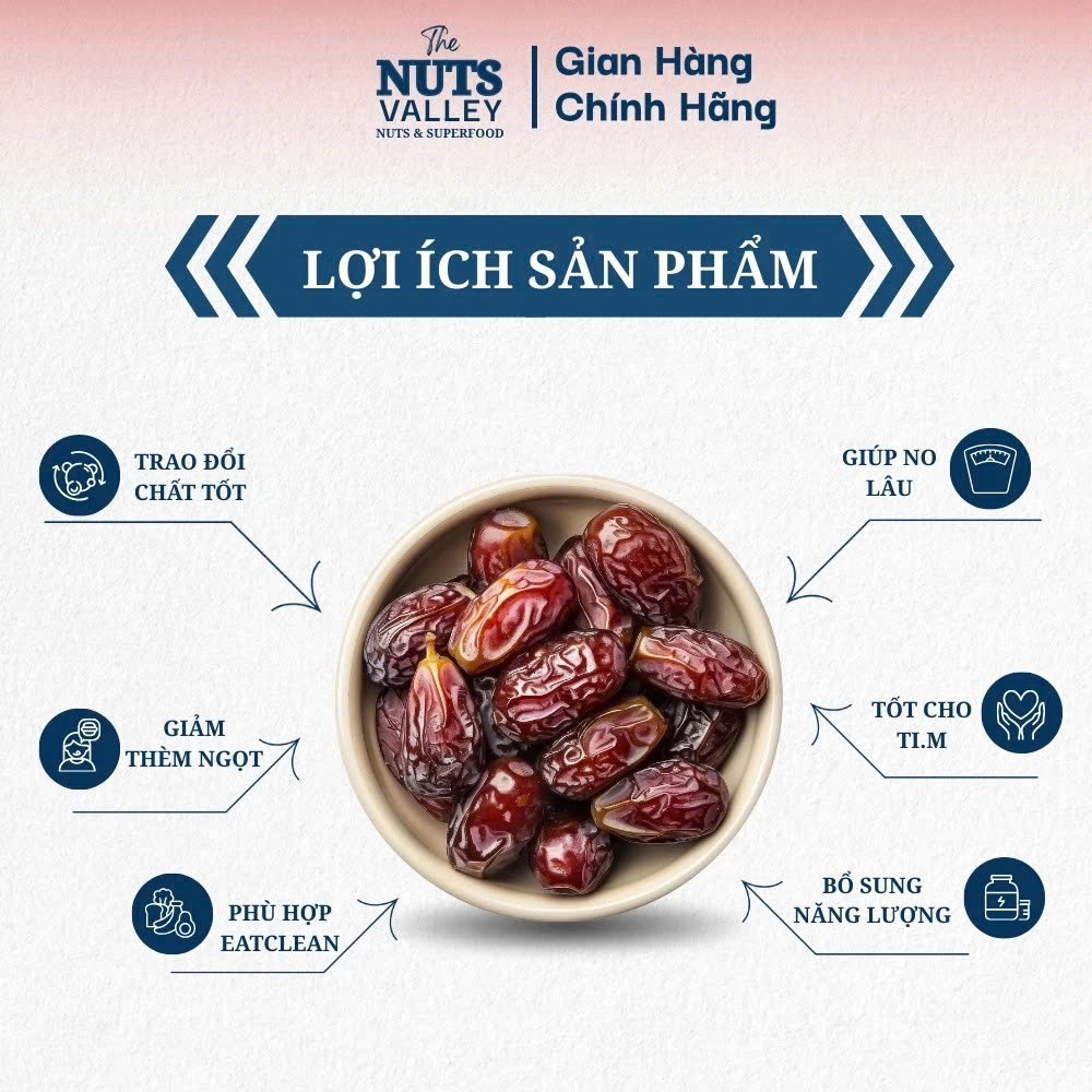 Chà Là Khô Cành Rụng Isarel 500g