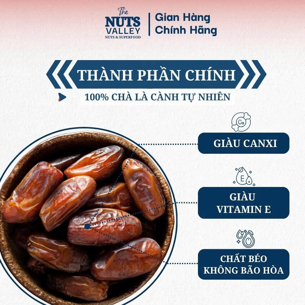 Chà Là Khô Cành Rụng Isarel 500g