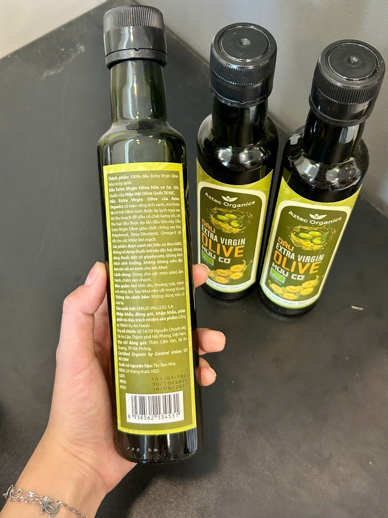 Aztec Organics Dầu Extra Virgin Olive Oil 250ml