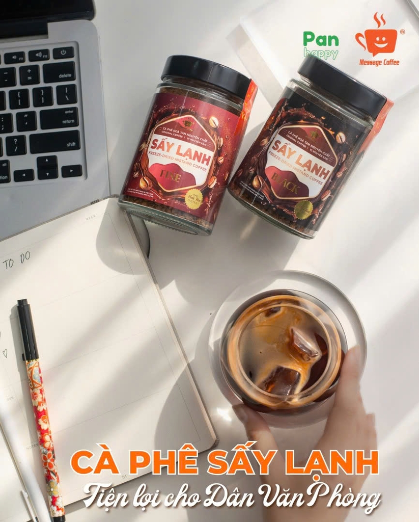 Cà Phê Hòa Tan Sấy Lạnh FINE Cao Cấp 80g