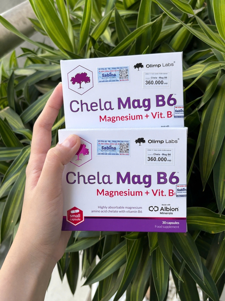 Olimp Labs Chela Mag B6 bổ sung magie, vitamin B6 30V