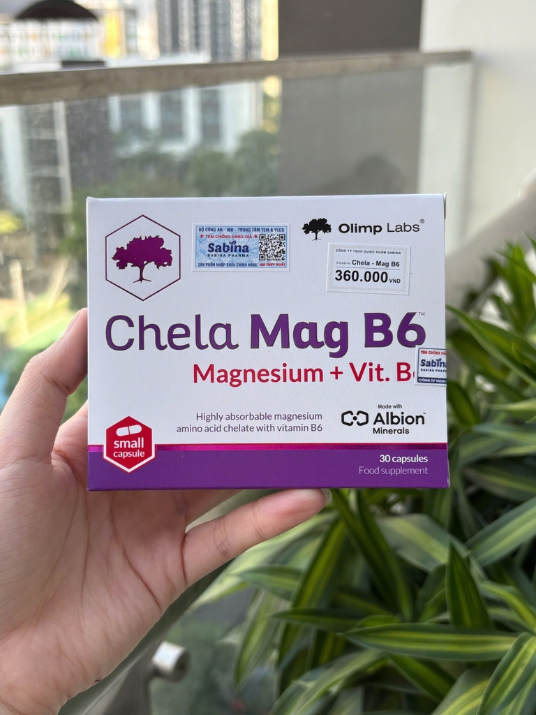 Olimp Labs Chela Mag B6 bổ sung magie, vitamin B6 30V