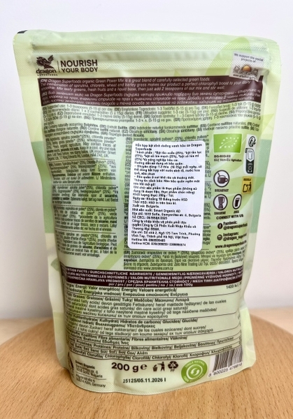 DS Green Power Mix 2 tảo, cỏ lúa mì, lúa mạch 200g
