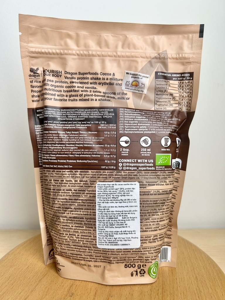 Dragon Superfoods Protein Đạm Mix 500g