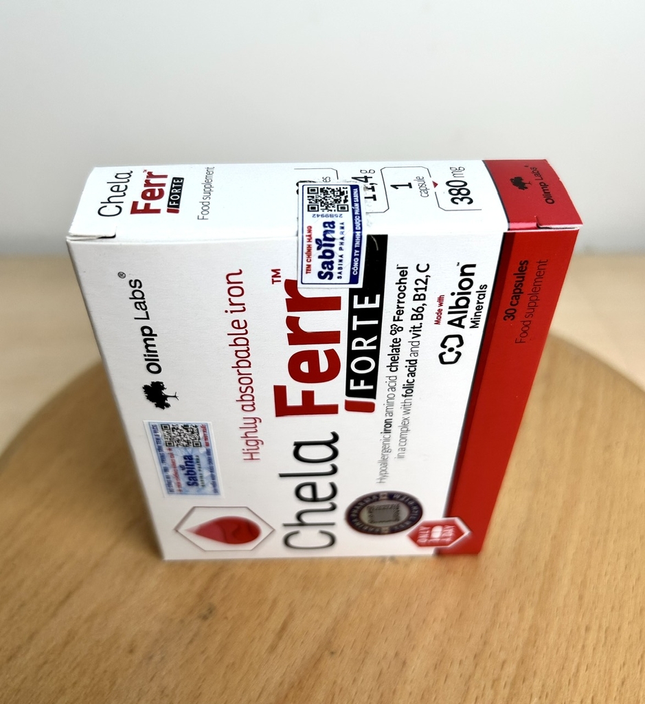 Olimp Labs Chela-Ferr Forte bổ sung sắt, hỗ trợ cải thiện thiếu máu 30V
