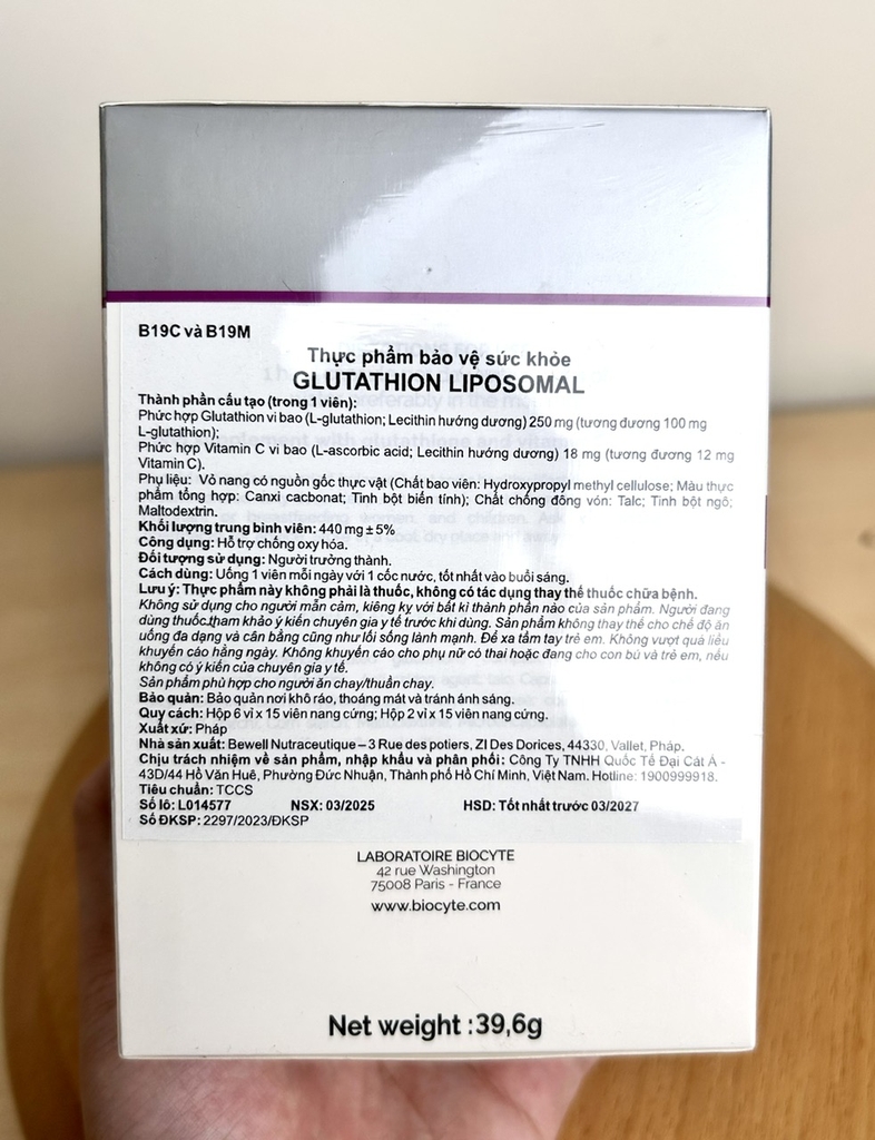 Biocyte Liposomal Glutathione 90V