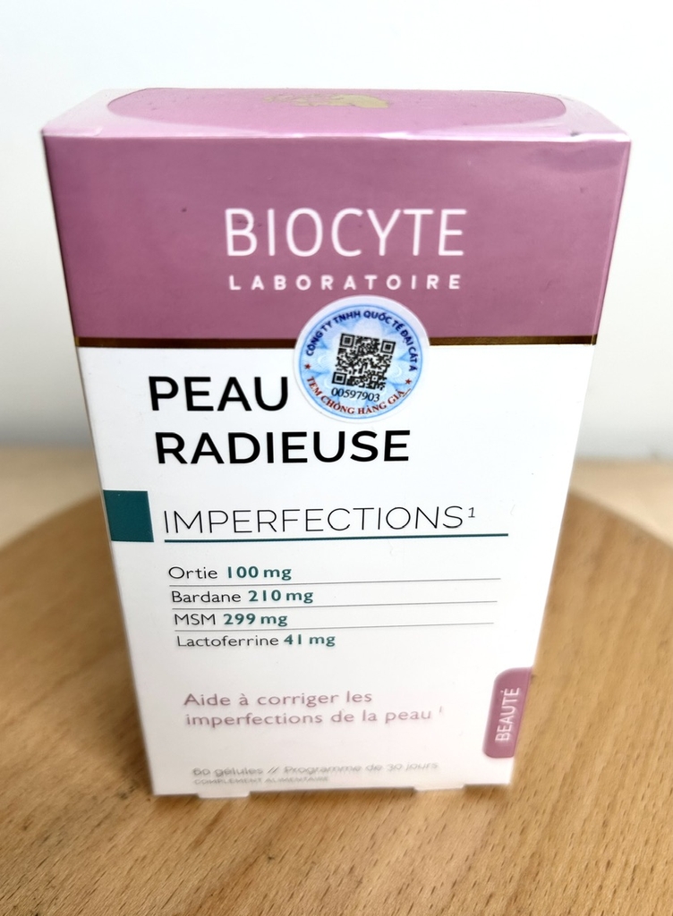 Biocyte  Peau Radieuse Viên uống giảm mụn đẹp da 60 viên